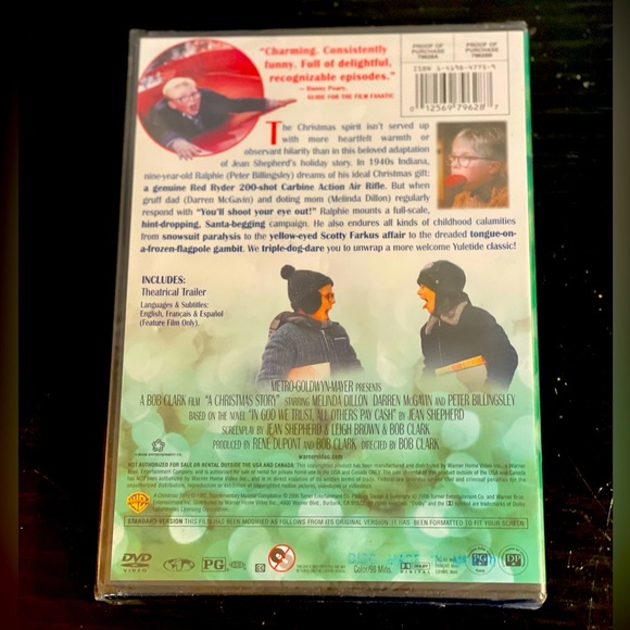 Sealed New DVD A Christmas Story Warner Bros - Picture 2 of 2